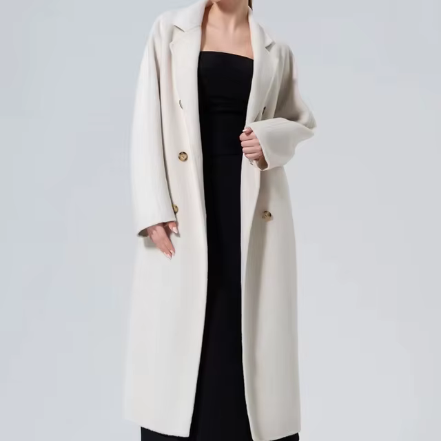 Luxury And High-end Collection Waist Woolen Coat Winter New Double